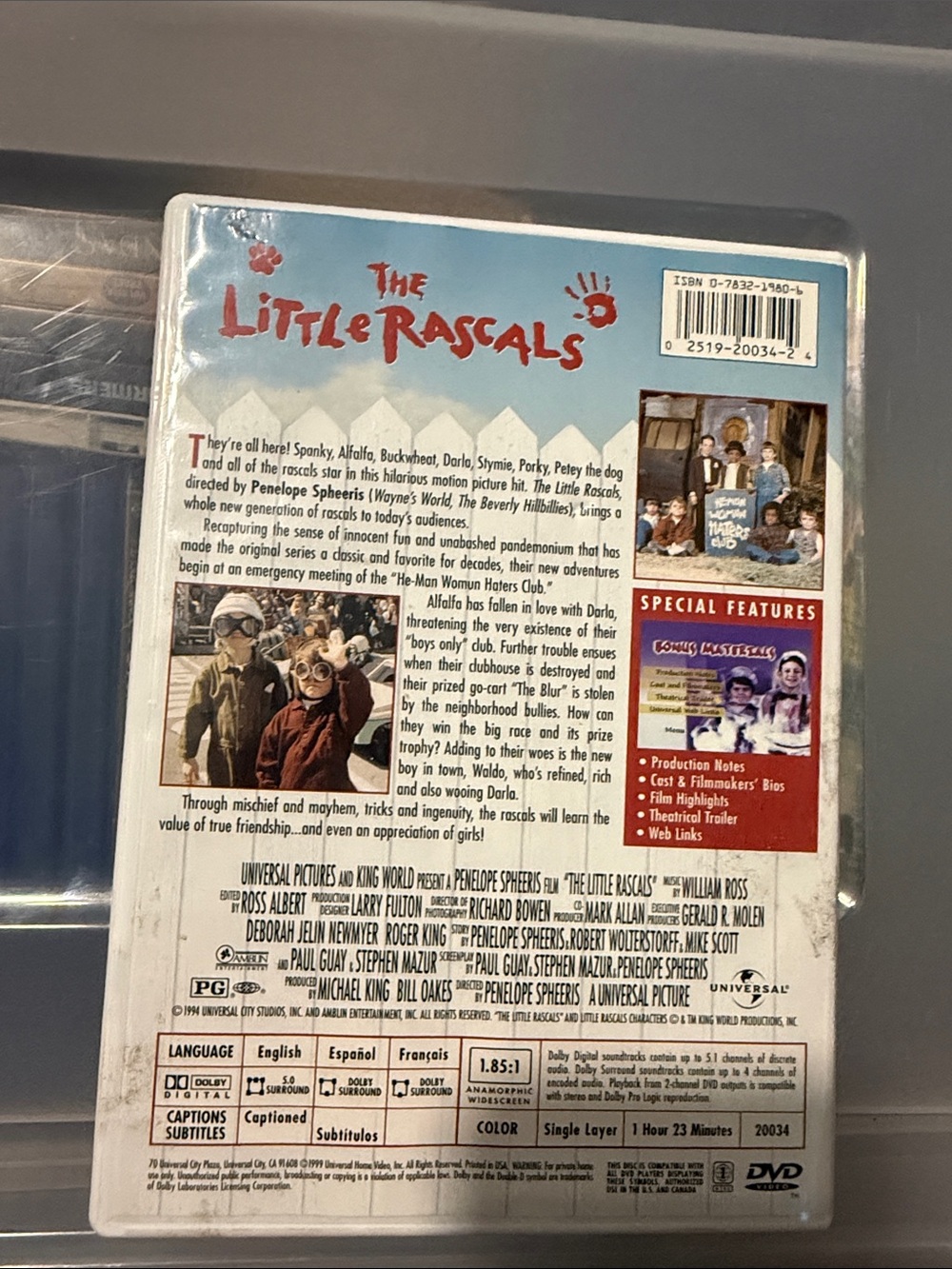Universal The Little Rascals DVD - White & Red & Blue Cover - Picture 3 of 3